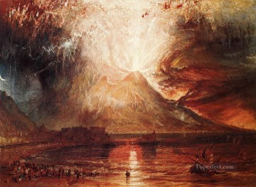 ジョセフ・マロード・ウィリアム・ターナー Painting - ヴェスヴィオ火山の噴火 ロマンチックなターナー